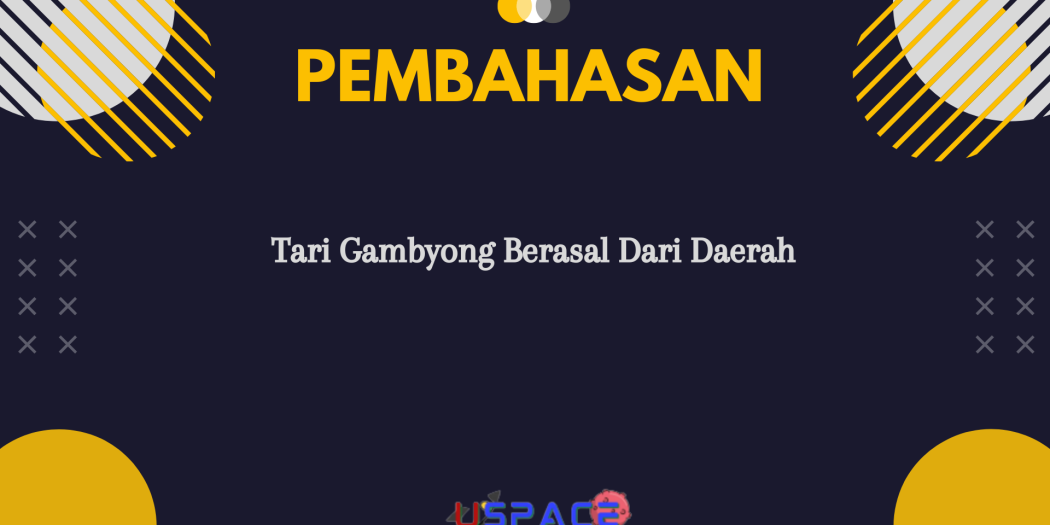 Tari Gambyong Berasal Dari Daerah