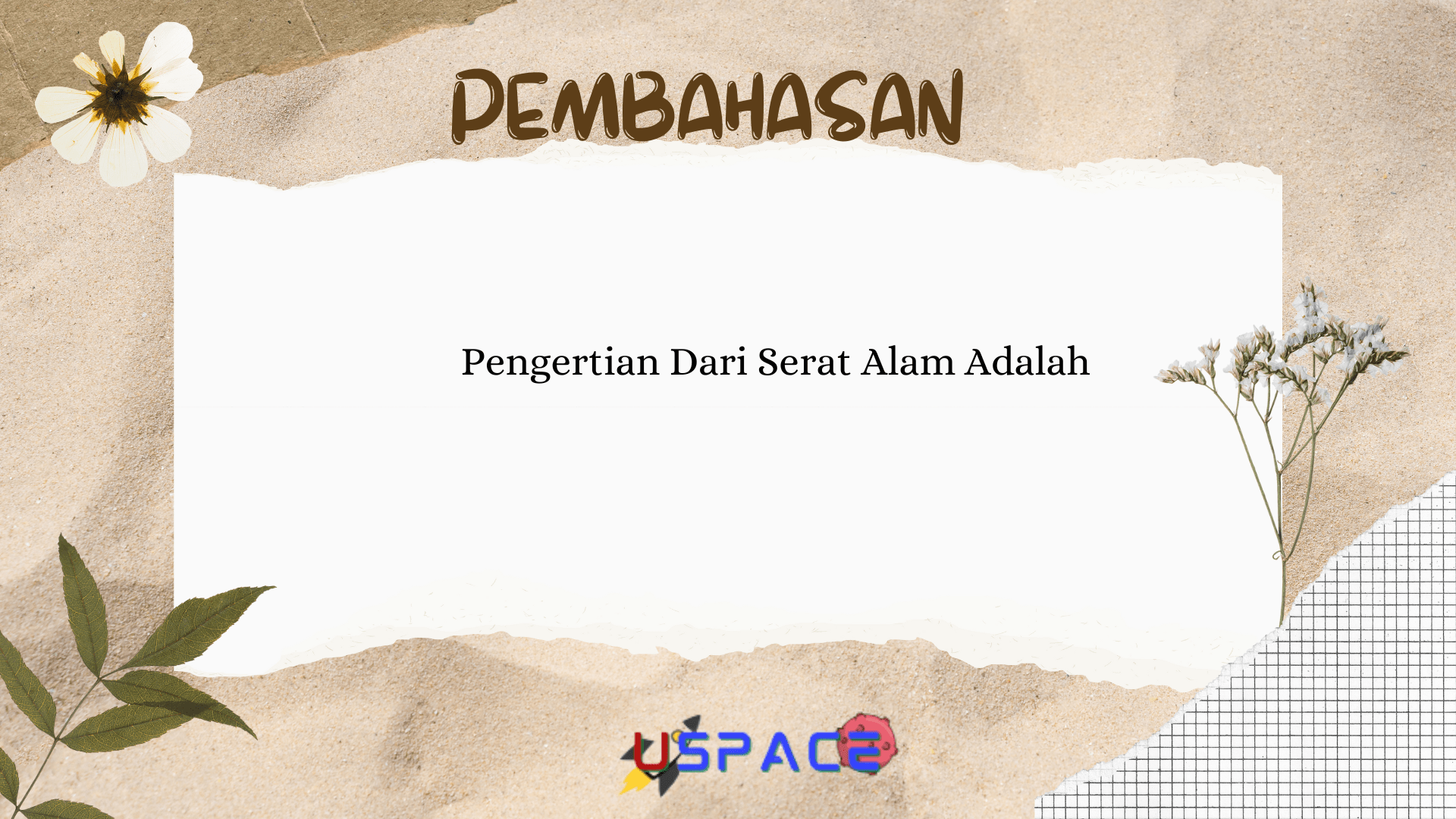 Pengertian Dari Serat Alam Adalah