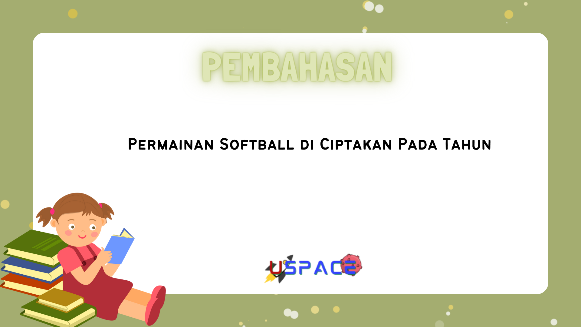 Permainan Softball di Ciptakan Pada Tahun