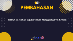 Berikut Ini Adalah Tujuan Umum Menggiring Bola Kecuali