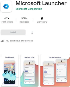 Cara menyembunyikan aplikasi di HP Oppo menggunakan aplikasi Microsoft Launcher