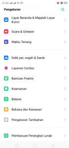 Buka Settings atau Pengaturan