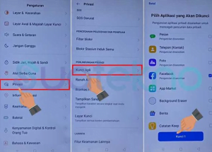 Pilih Setting kembali dan pilih Privacy