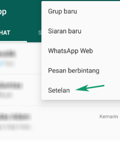 Cek Menu Setting