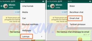 Email Riwayat Chat