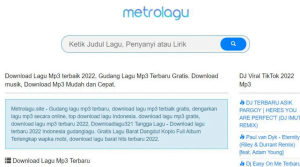 Cara Download Lagu Tanpa Aplikasi melalui Metro Lagu