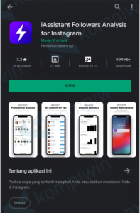 Menggunakan Aplikasi iAssistant Followers Analysis
