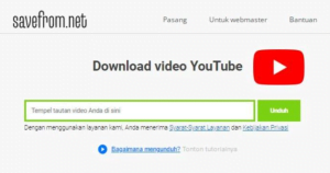 Cara Download Lagu YouTube dengan Savefrom