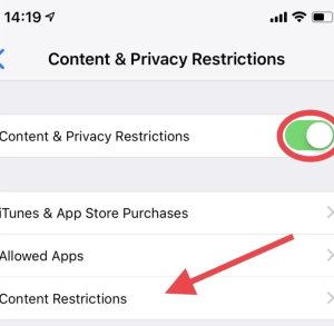 Fitur Content & Privacy Restrictions untuk Aplikasi Lain