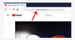 Tambahkan "ss" pada Link Video