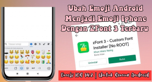 Mengganti Emoji Menggunakan zFont