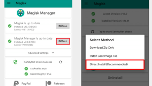 Menggunakan Magisk Manager