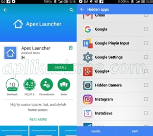 Menggunakan Aplikasi Apex Launcher