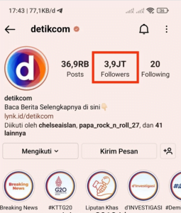 Cara Mengetahui Orang Yang Unfollow Kita di Instagram Tanpa Aplikasi - Mengecek Followers