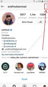 Cek di Profil Orang Tersebut