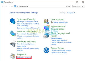 Cara Menghapus Aplikasi di Windows 10 dengan Control Panel