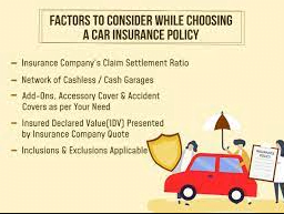 Factors to Consider When Choosing a Car Insurance Policy