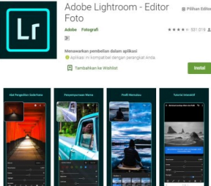 Aplikasi Untuk Edit Foto - Adobe Photoshop Lightroom