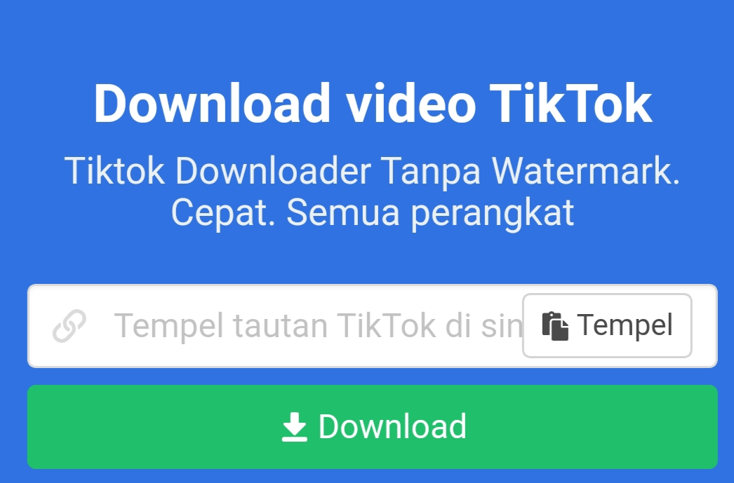 Download Video Tiktok Tanpa Watermark Tanpa Aplikasi