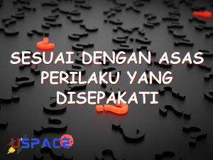 sesuai dengan asas perilaku yang disepakati secara umum 29262