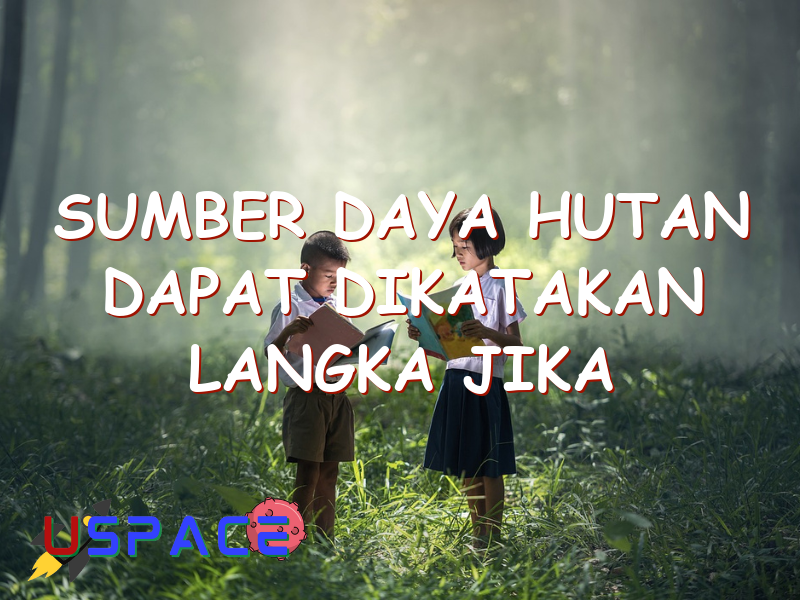 sumber daya hutan dapat dikatakan langka jika 29389