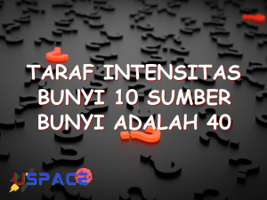 taraf intensitas bunyi 10 sumber bunyi adalah 40 db 29439