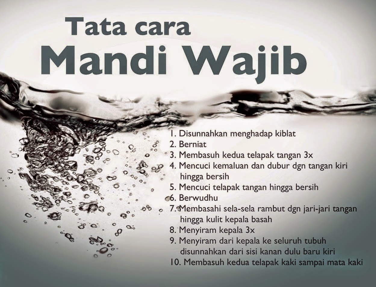 Niat Mandi Wajib Pria