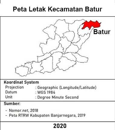 Peta Letak Kecamatan Batur