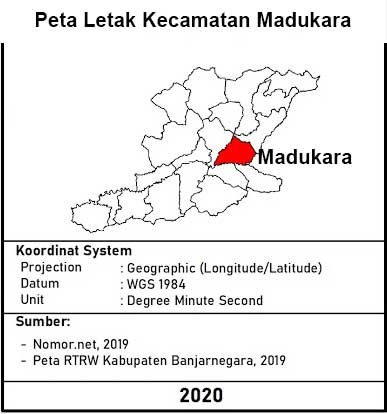 Peta Letak Kecamatan Madukara