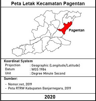 Peta Letak Kecamatan Pagentan