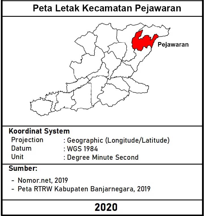 Peta Letak Kecamatan Pejawaran