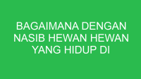 bagaimana dengan nasib hewan hewan yang hidup di hutan 32884