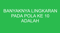 banyaknya lingkaran pada pola ke 10 adalah 32692