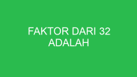 faktor dari 32 adalah 32663