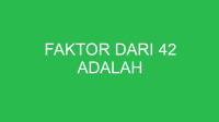 faktor dari 42 adalah 32695