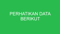 perhatikan data berikut 32894