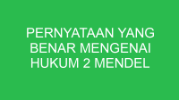 pernyataan yang benar mengenai hukum 2 mendel adalah 32682