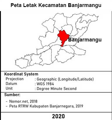 peta letak Kecamatan Banjarmangu