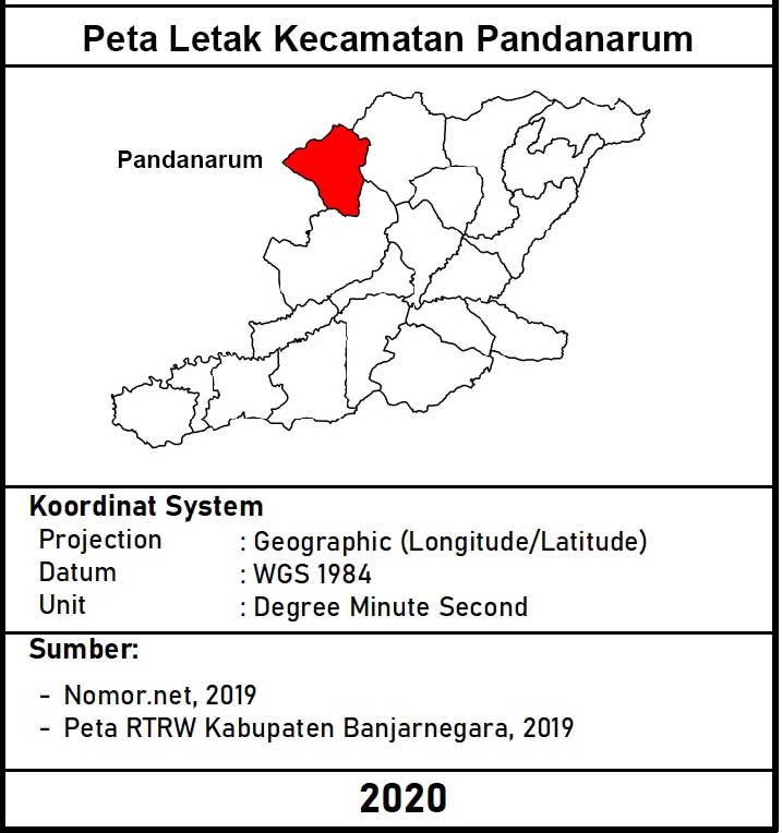 peta letak Kecamatan Pandanarum