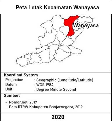 peta lokasi Kecamatan Wanayasa