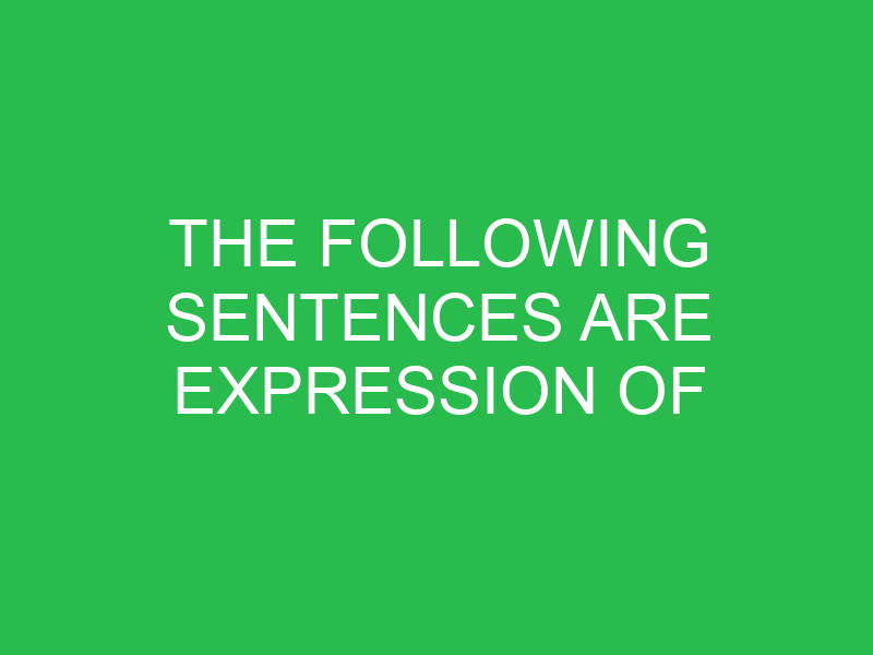 the following sentences are expression of congratulation