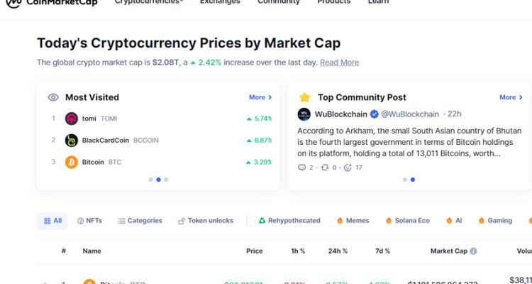 website coinmarketcap